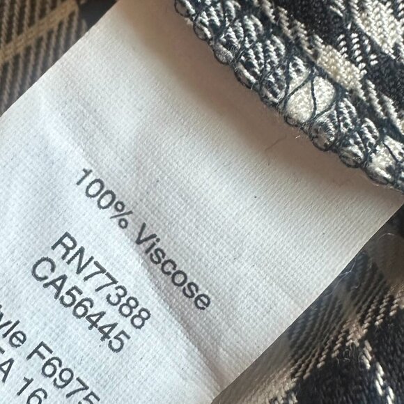 Madewell Black Plaid Shirt Dress Mini Length Short Sleeve Size XS Women's - Picture 10 of 11